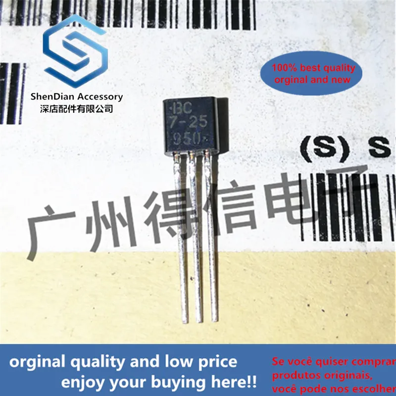 

30pcs 30pcs 100% orginal new BC327-25 silk-screen BC 7-25 TO-92 PNP general purpose transistor real photo