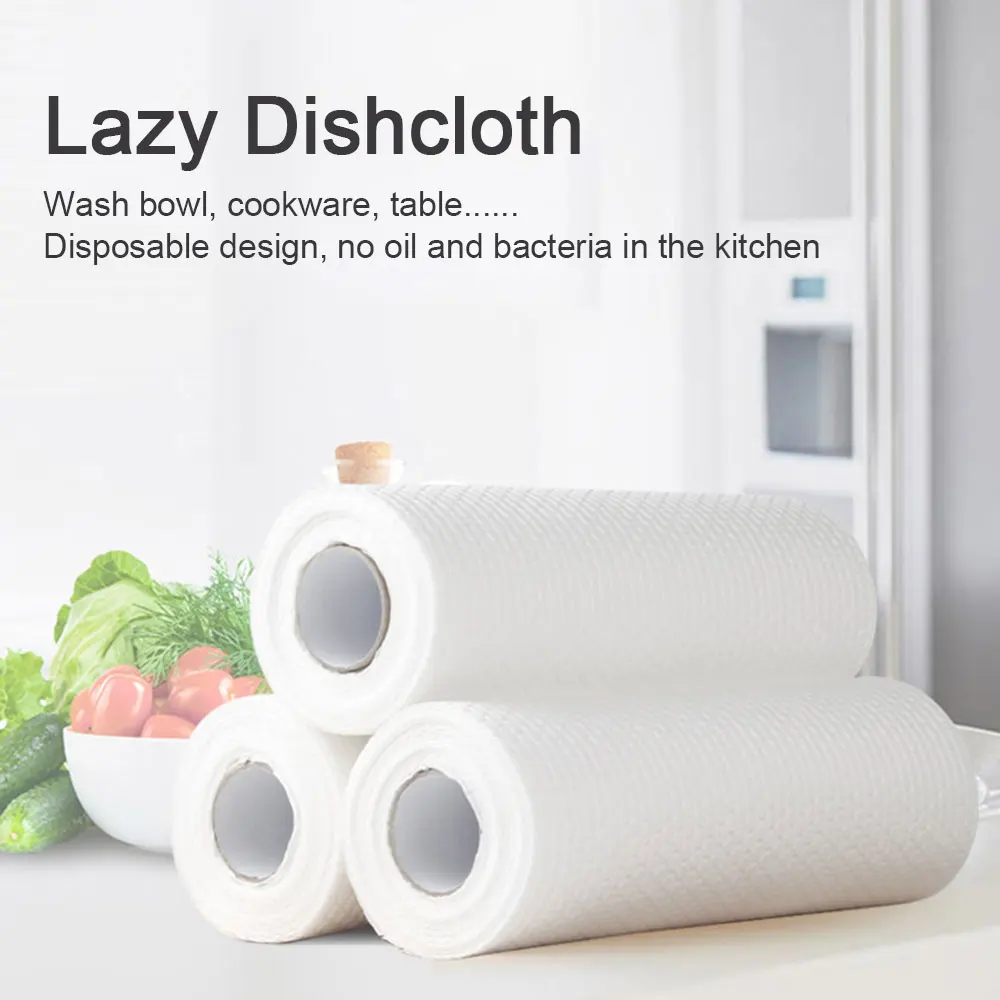 Одноразовое полотенце для мытья посуды толстый нетканый материал Влажная и