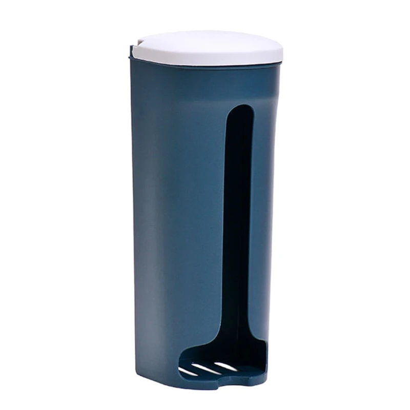 

808B Wall Hanging Garbage Bag Storage Box w/ Cover Plastic Bag Dispenser Rack Holder