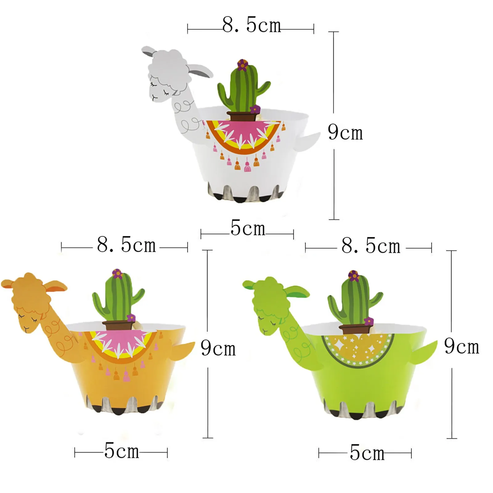 12 шт. декоративные обертки для капкейков с мультяшными животными|Товары
