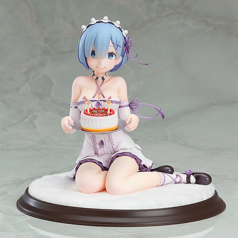 

Re:Zero Kara Hajimeru Isekai Seikatsu Rem Birthday Cake Ver. PVC Anime Figure Model Toys Adult Gift