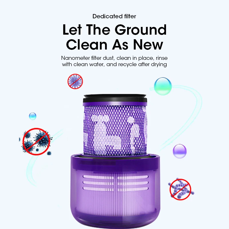 

Filter For Vacuum Cleaner For Dyson Vacuum Cleaner Parts V6 V7 V8 V10 V11 Filter Rod Compatible With DC58 DC59 Home Appliance