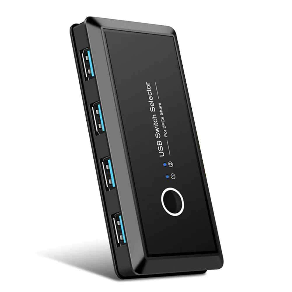 

2 Computers Sharing 4 USB Devices KVM Switch Box USB3.0 Switcher 2x4 USB 2.0 Peripheral Sharing Switch for Keyboard