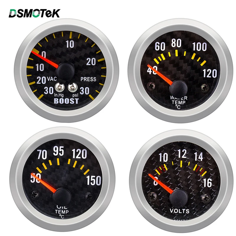 Автомобильный датчик давления масла/воды/напряжения/наддува DSMOTEK 1 шт. 52 мм размер