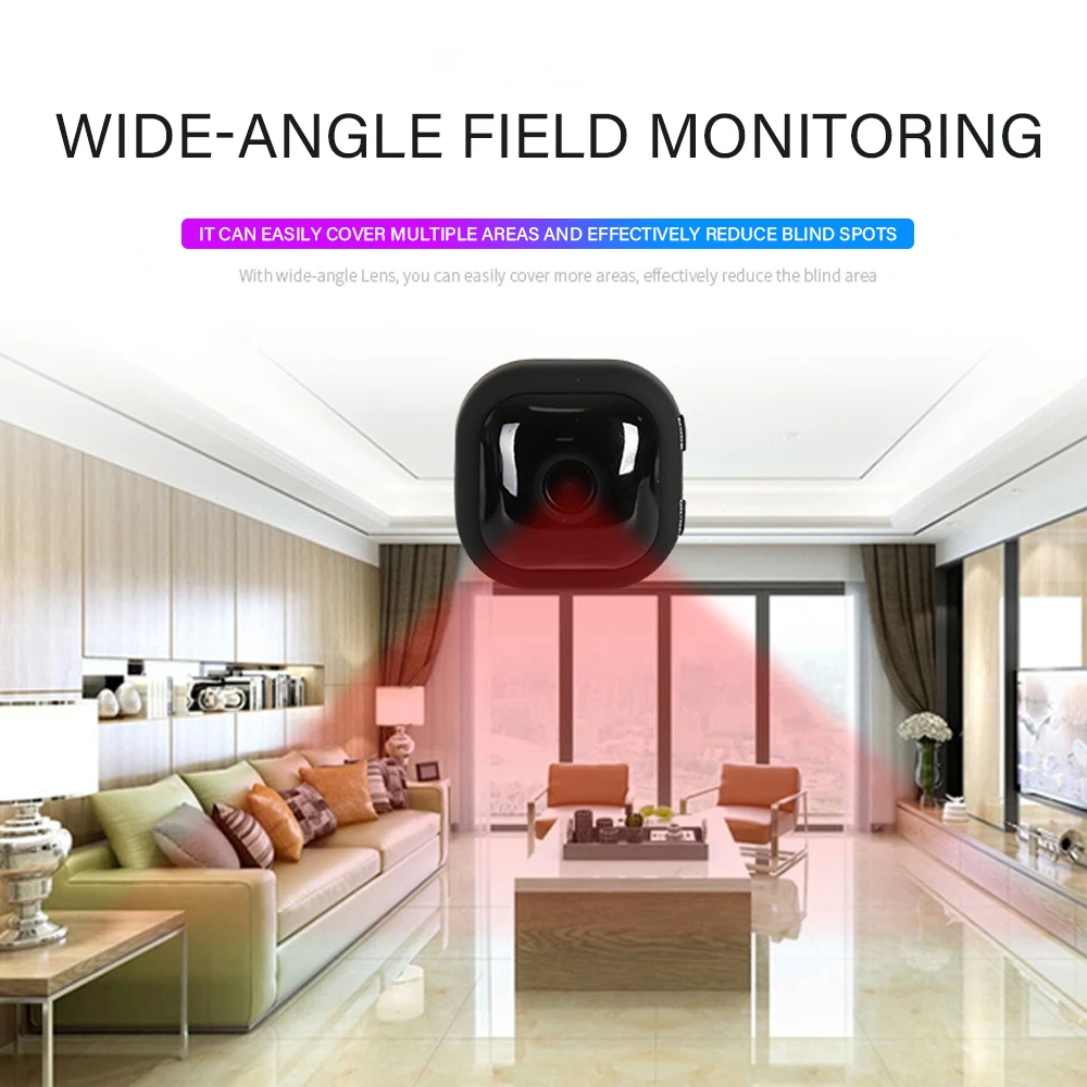 

Мини-камера видеонаблюдения A11 Беспроводная с поддержкой Wi-Fi, 1080p