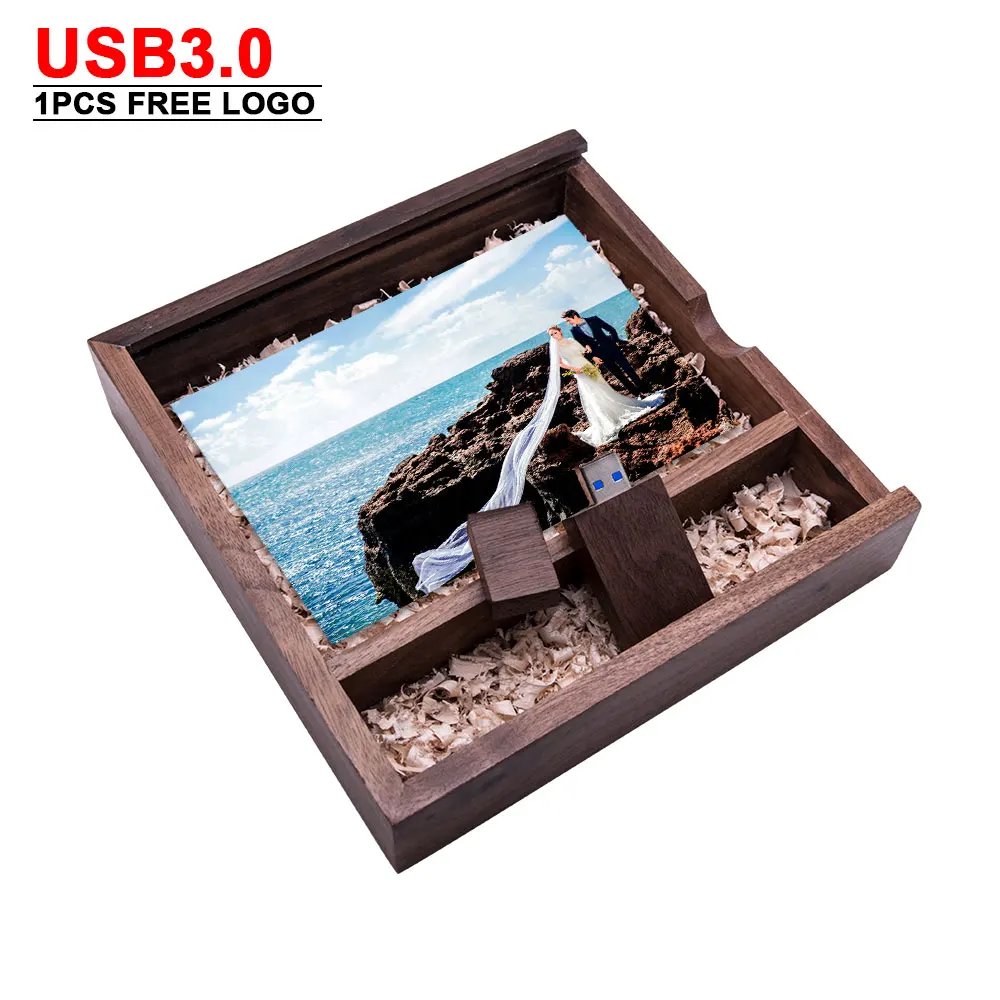 10 шт./лот (произвольный логотип) деревянные кресты католические USB + коробка флеш