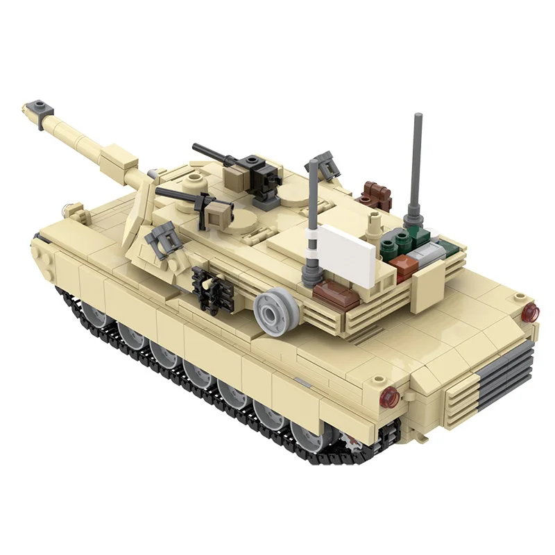 Конструктор MOC Military USS M1A2 Abrams Набор строительных блоков военная колесница сборный
