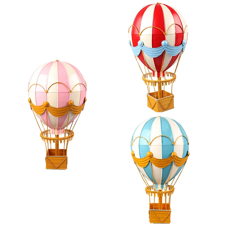

Modern Iron Hot Air Balloon Wall Decoration Accessories Rainbow Lantern 1Pc Hanging Craft Home Living Room
