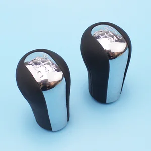 LARBLL хромированный из искусственной кожи 5 6 скоростей MT ручка переключения рулевого механизма автомобиля для TOYOTA Corolla Verso RAV4 Yaris рычаг переключения передач