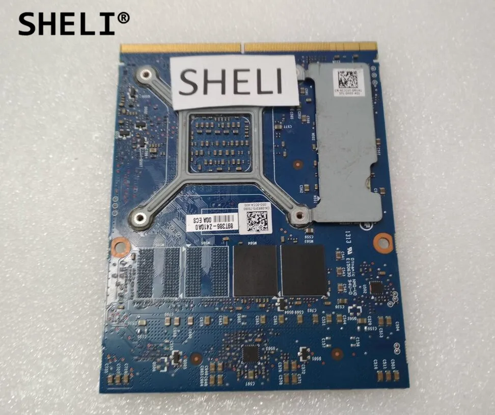 SHELI GTX 765M GTX765M 2 Гб видеокарта MXM SLI для Dell M15X M17X M18X ноутбука 765 GTX765 N14E-GE-B-A1 CN-09R3F5 |