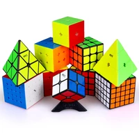 newest qiyi ms magnetic series 2x2 3x3 4x4 5x5 pyramid professional magic cube speed twisty speed puzzle educational toys