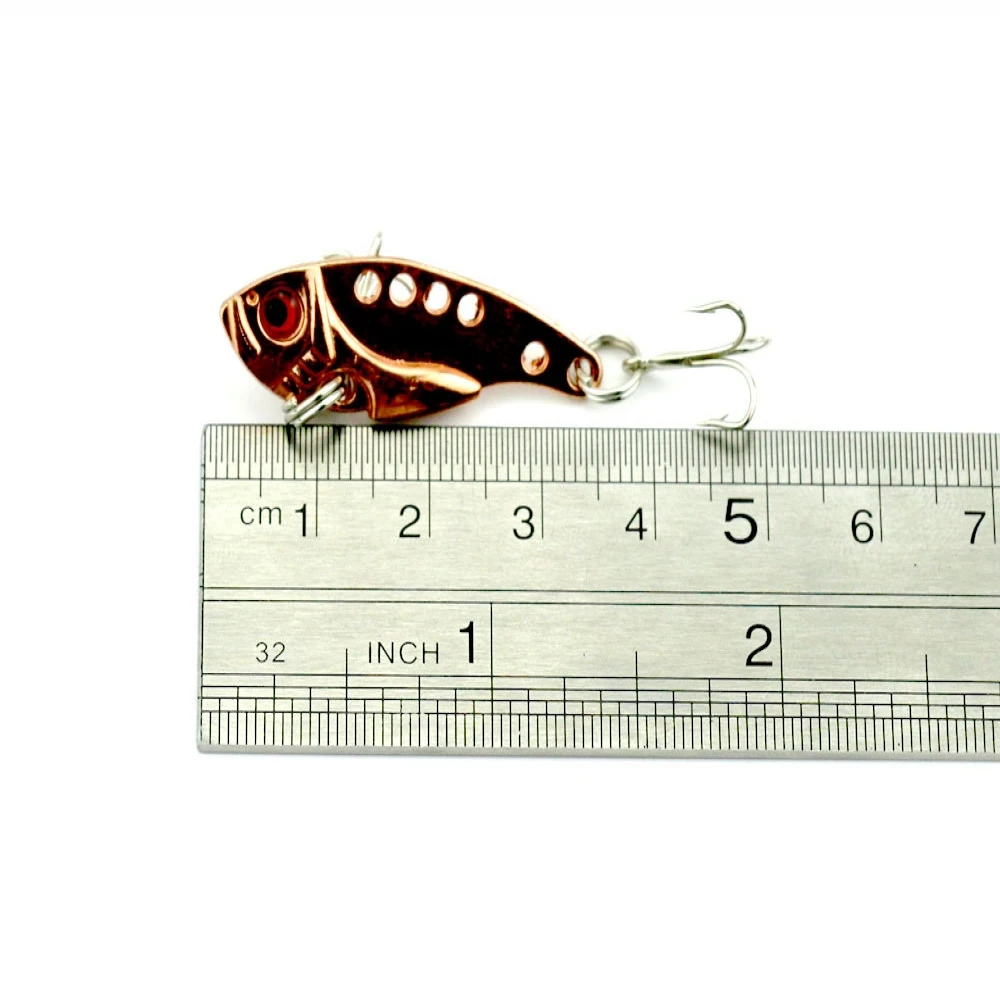 1 шт. 3 5 см 2 г металлическая ложка воблер рыболовная приманка с крючками VIB