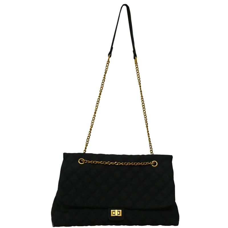 

High-quality rhombic chain large-capacity bag 2021 autumn and winter new fashion women's designer frosted messenger bag