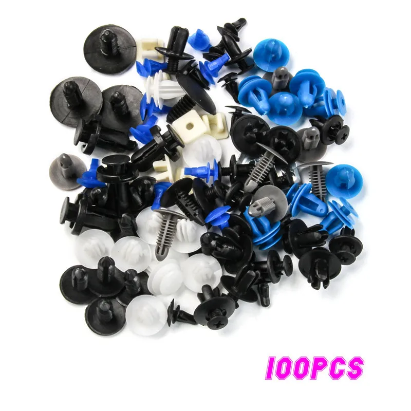100 шт. 12 типов зажимов автомобильный бампер внутренняя отделка дверные панели