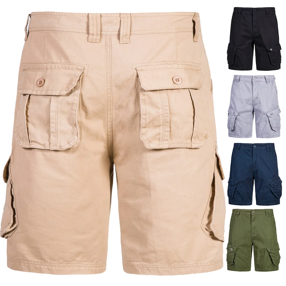 

Shorts In The Summer of 2021 Male New Men 5 Minutes of Pants, Leisure Tactical Military Overalls Loose Pants