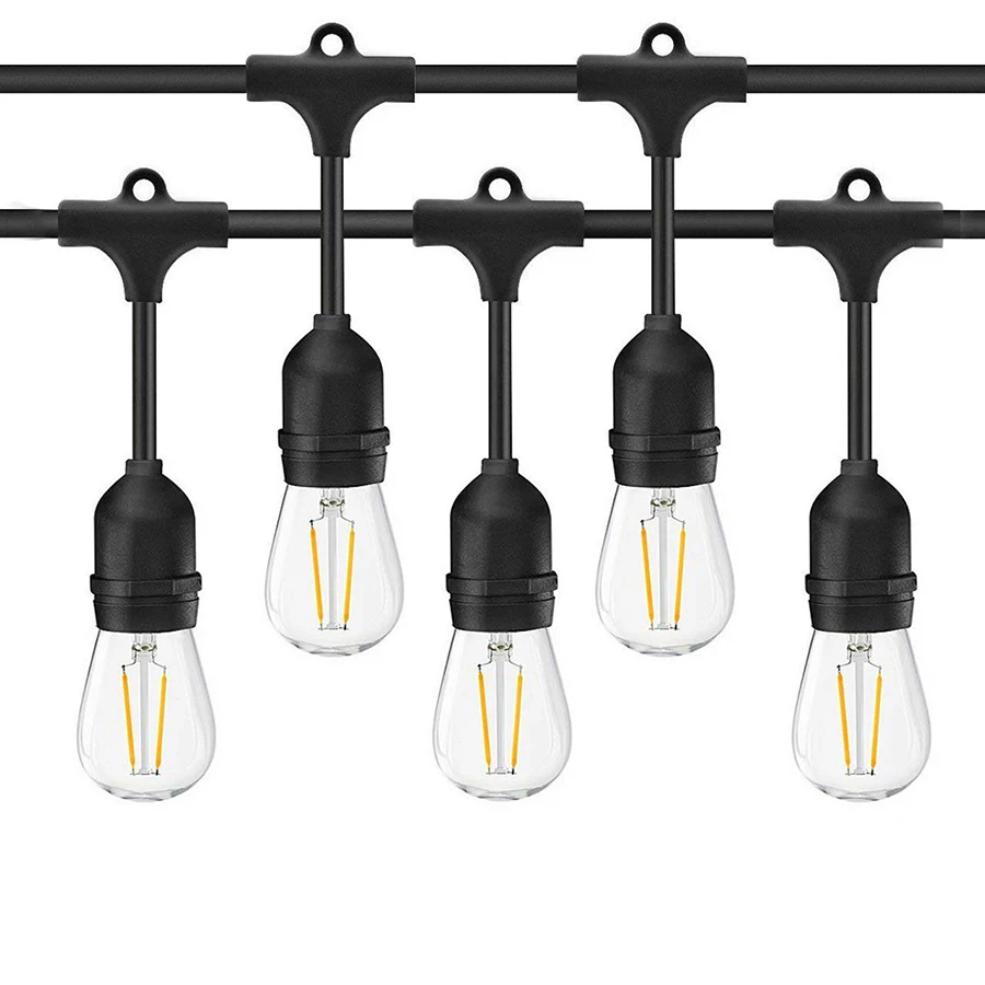 Уличная светодиодная гирлянда Thrisdar 15 м S14 коммерческого класса с лампочками