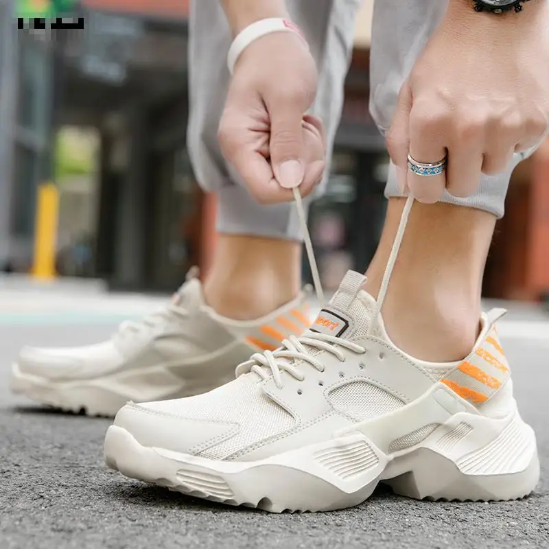 Размер 39-48 Мужская обувь Кроссовки 2020 модные удобные дышащие сетчатые кроссовки