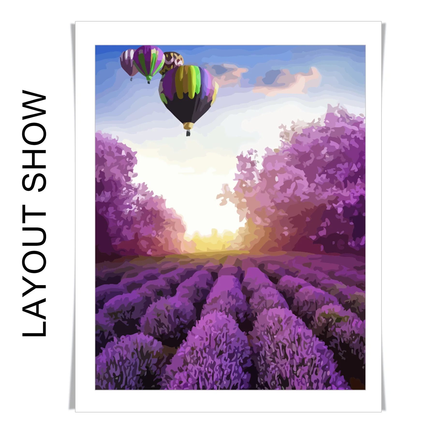 Набор для рисования по номерам на холсте небо абстрактное искусство | Дом и сад