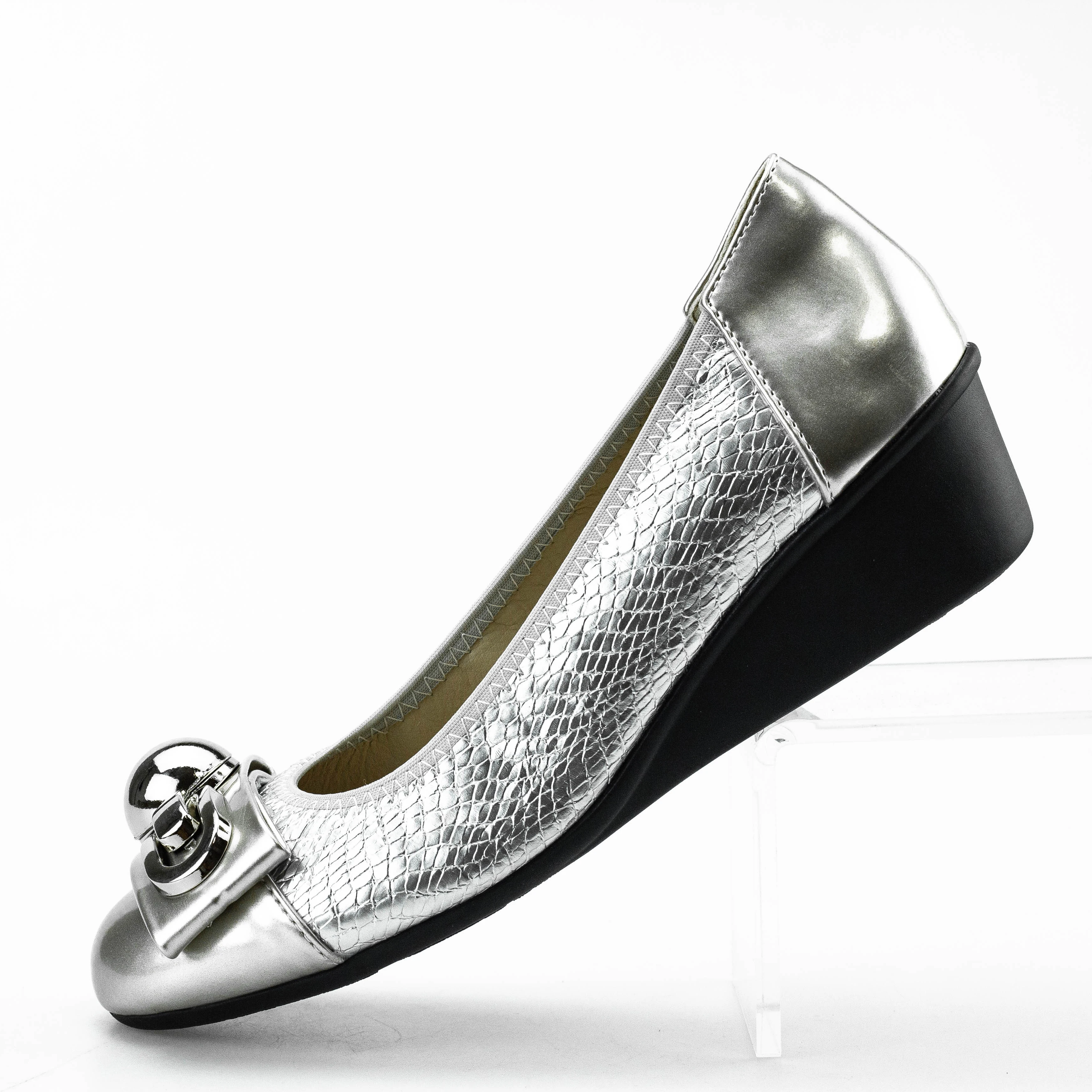 Plus Size 41 42 43 4.5cm Heel Casual Women Shoes Wedge Heel Slip on Loafers Ladies Ballet Shoes Female Footwear Leather Shoes