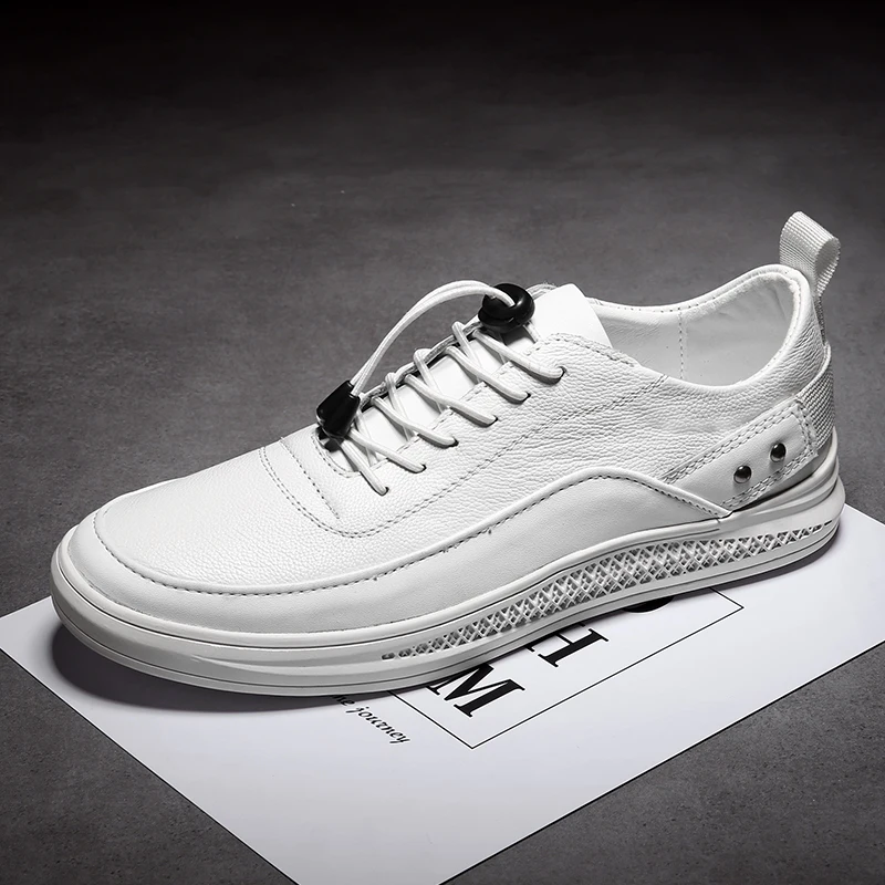 Мужская повседневная обувь новые эластичные шнурки без галстука быстро ленивые