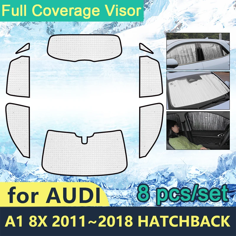 

Full Cover Sunshades For Audi A1 8X 2011 2012 2013 2014 2015 2016 2017 2018 Hatchback Car Side Windows Windshields Accessories