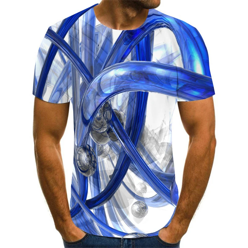

New Cool T-shirt 3D Print Summer T shirt for Men Casual Oversized Men's Sports T-shirt O-neck hip hop Short Sleeve Tops Clothes