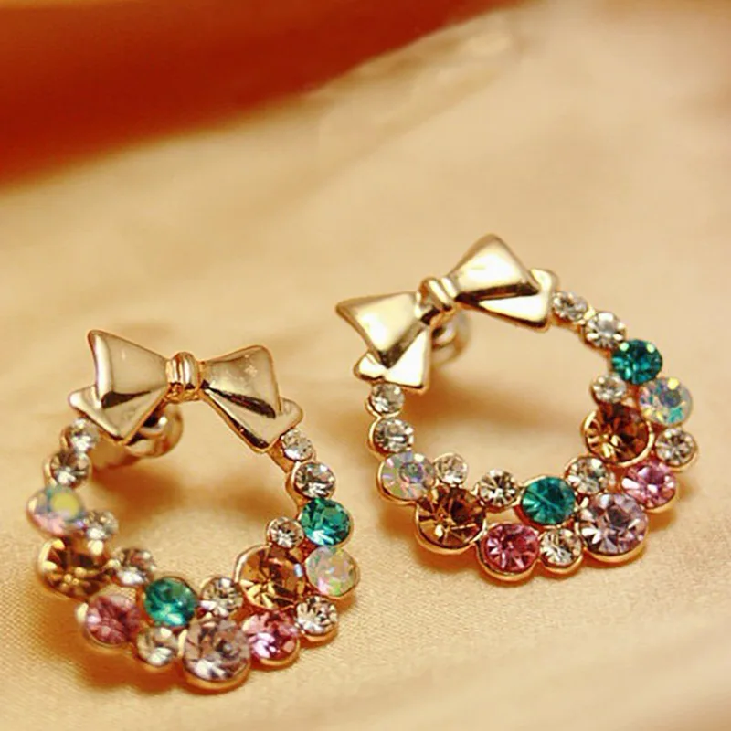 Лидер продаж 2021 аксессуары для Aretes Earing Han Edition изящные яркие серьги-гвоздики