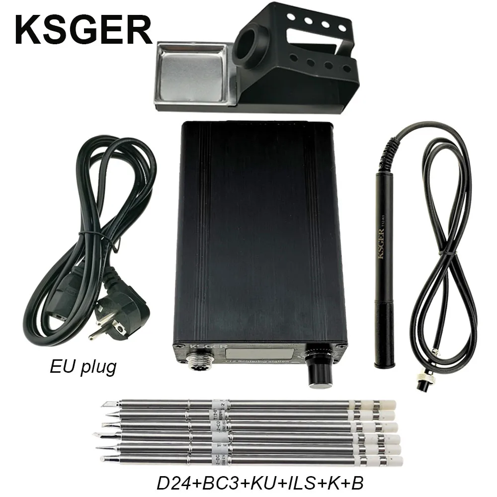 Sets 8 KSGER T12 паяльник STM32 V3.1S OLED DIY пластик FX9501 ручка электрические инструменты быстрый нагрев T12 железные наконечники 8s банки - Цвет: Sets 8