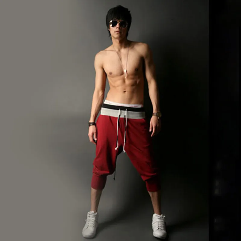 

Summer New Men's Trousers Casual Cropped Trousers Fashion Solid Color Sports Pants Men's Pants For Men