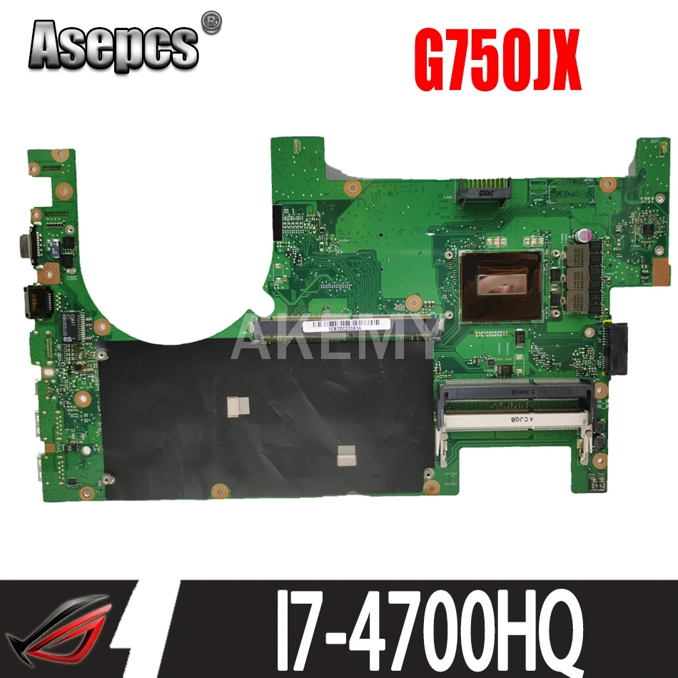 Akemy 90NB00N1-R00010 материнская плата для ASUS ROG G750JX Материнская ноутбука с I7-4710HQ I7-4700HQ 2D |