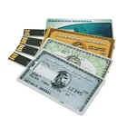 100% Оригинальный USB 2,0 Мини-накопитель 64 ГБ 32 ГБ 16 ГБ кредитная карта USB флеш-накопитель карта памяти U диск USB ключ Флешка для ПК