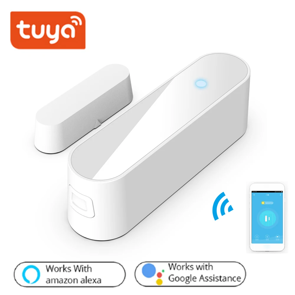 2 4G WIFI датчик для двери Беспроводной SmartWindow детектор Tuya умного дома белый домашней