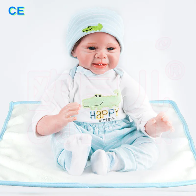 22 дюйма 55 см Новорожденный bebe doll reborn mini baby силиконовая Ванна всего тела игрушка