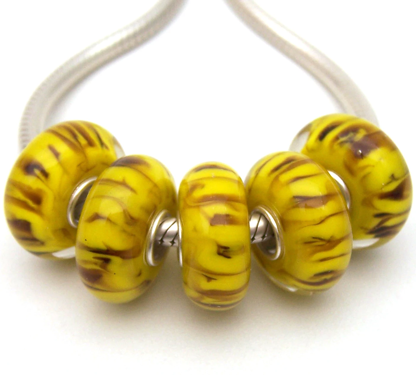 

JGWGT 2202 5X 100% Authenticity S925 Sterling Silver Beads Murano Glass beads Fit European Charms Bracelet diy jewelry Lampwork