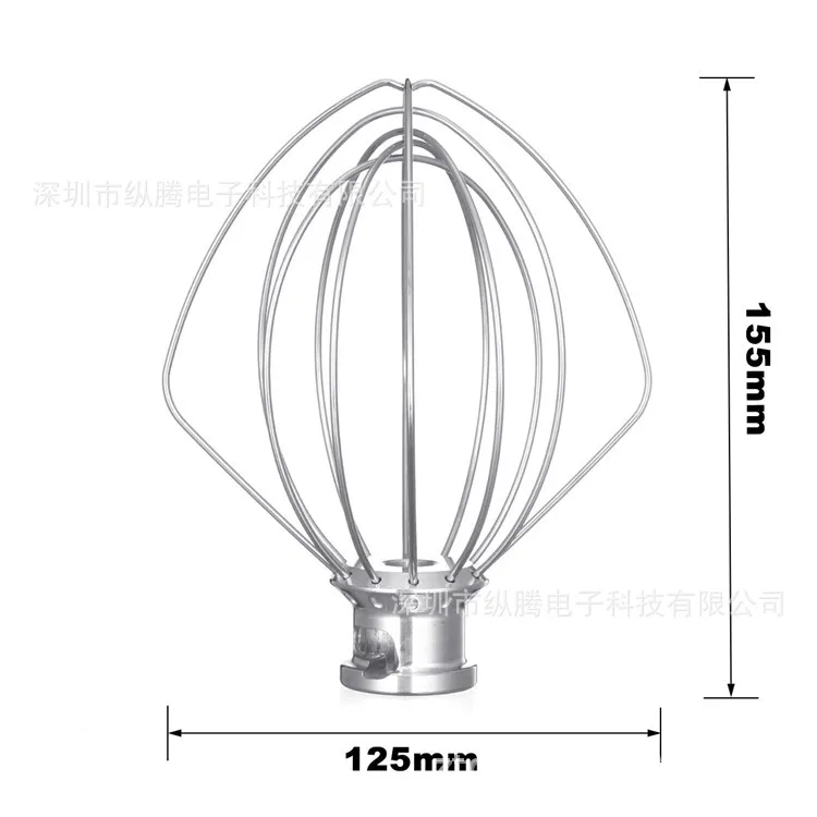 

Food mixer for kitchenaid Stainless Steel Wire Whip Mixer for Kitchenaid K45Ww 9704329 Flour Cake Balloon Whisk Egg Cream