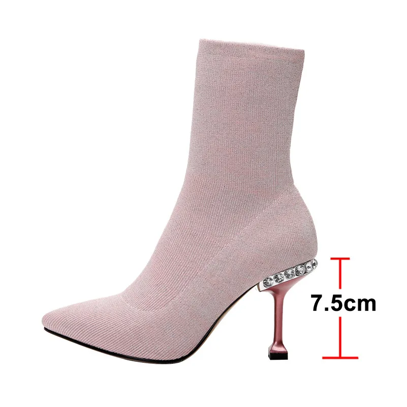 Ботильоны женские на высоком каблуке Размеры 33-40 | Сапоги