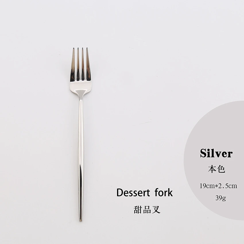 High Quality Gold Cutlery Set Stainless Steel Portable Dinnerware Set Mirror Polishing Food Steak Fork Spoon Knife Chopstick 1pc - Цвет: 11