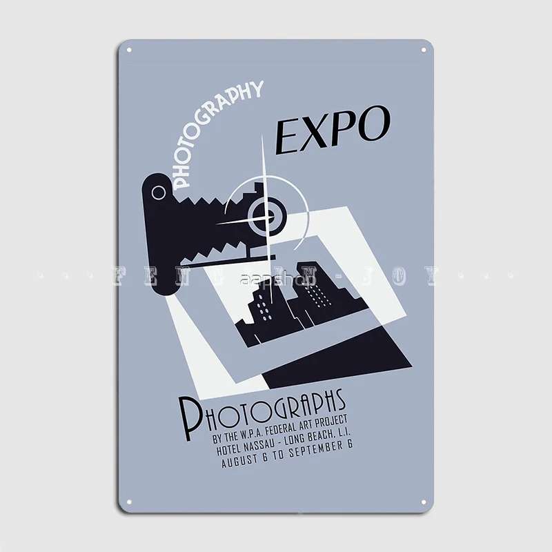 

Retro Photography Expo Metal Sign Club Home Party Vintage Plaques Tin Sign Poster