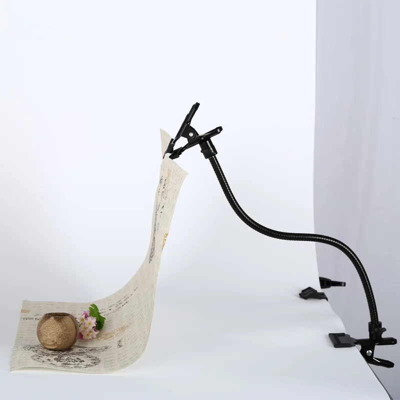 

iron pipe Background Holder Clamp Clip Camera Photo Studio Accessories Light Stand Flex Arm Reflector Photo Camara Fotografica