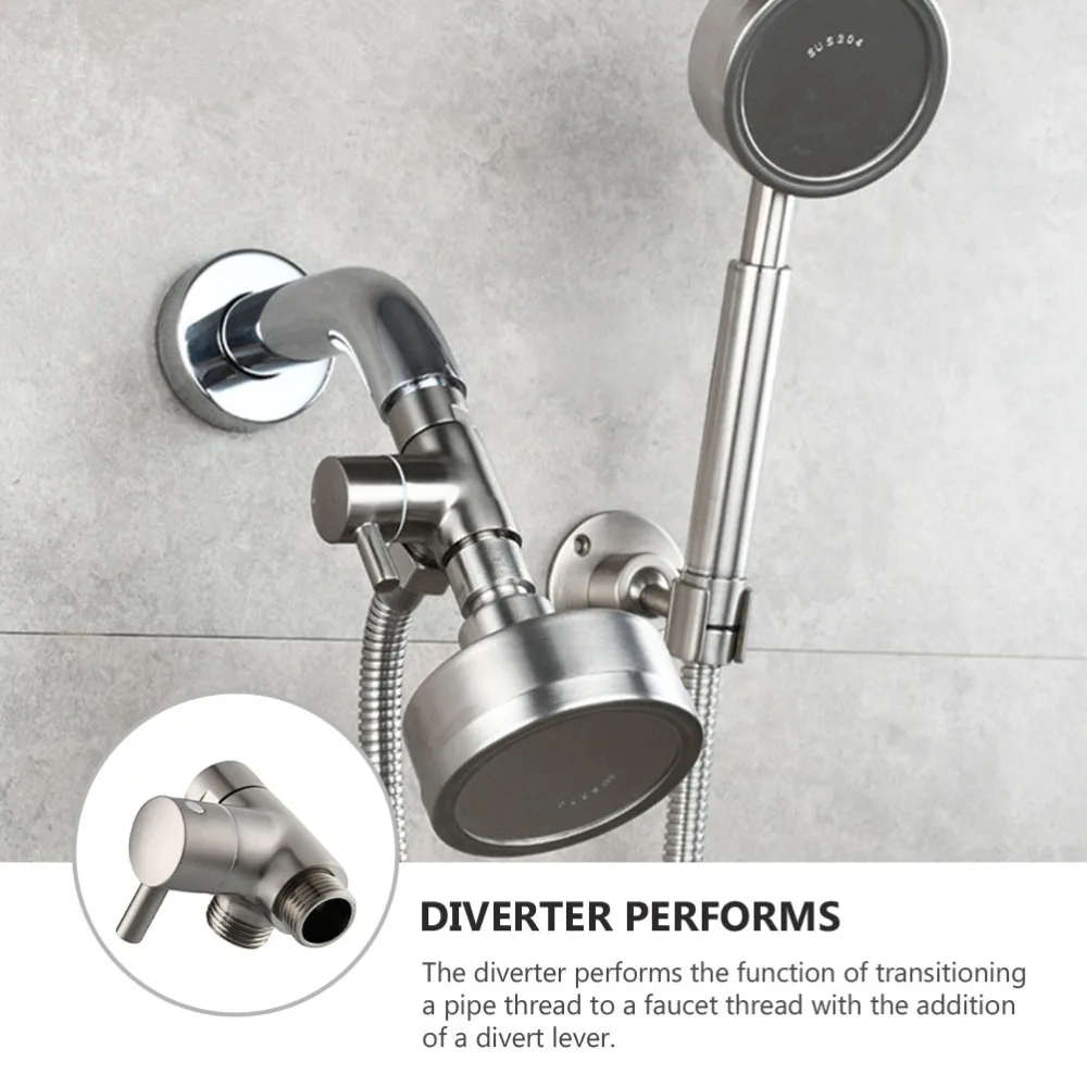 

1pc 3-Way Shower Arm Diverter Valves for Handheld Shower