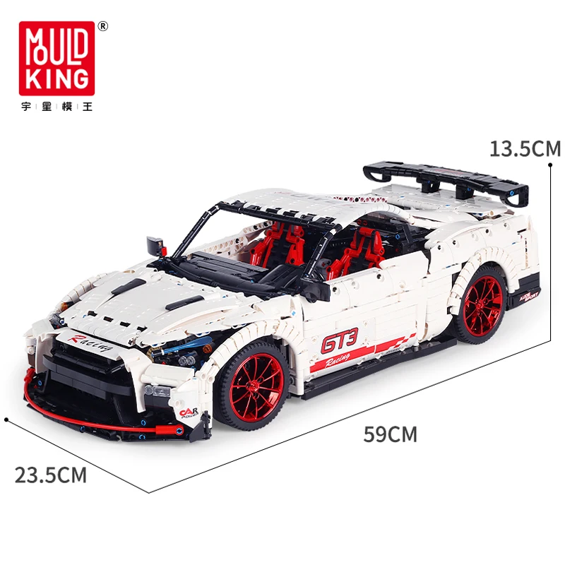 Пресс форма для King 13172 Nissaning GTR автомобиль модель совместима MOC 25326 строительные