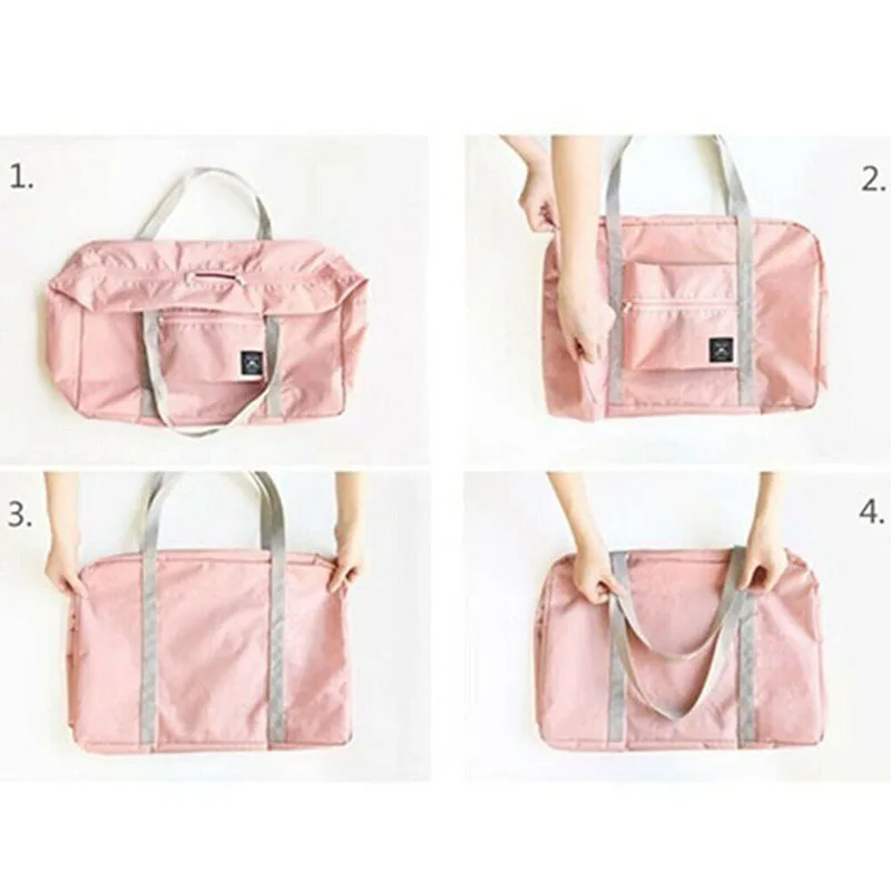 1Pc New Hot Sale Large Casual Waterproof Travel Bag Clothes Capacity Shoulder Bag Foldable Handbag Duffle Bag Durable Travel Bag