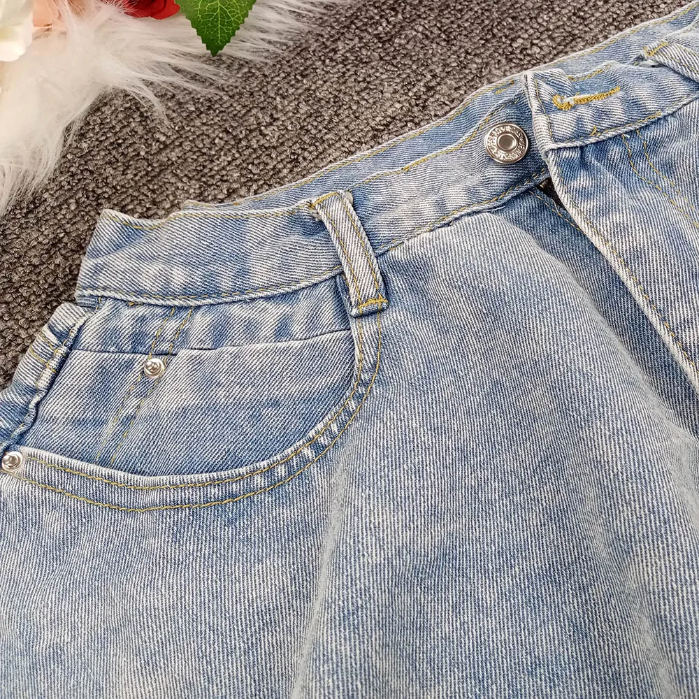 

Woman Shorts High Waist Flare Sexy Jeans Shorts Vintage Solid Streetwear Slim Denim Short Pants 2020 Fashion