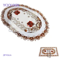 modern lace embroidery place table mat cloth pad cup mug satin doily tea dish dining coaster christmas wedding placemat kitchen
