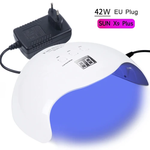 SUN X9Plus EU Plug STZ 75 Вт Светодиодная УФ-лампа набор гель-лака Сушилка для ногтей Таймер с функцией памяти для маникюра портативная инфракрасная сенсорная Naisl художественная машина SUN X2plus - Цвет: SUN X9Plus EU Plug