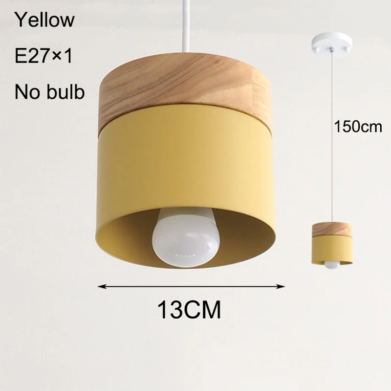 

Modern Wood Pendant Lights Led Pendant Lamp Industrial Lamp Loft Nordic Lamp for Kitchen Island Dining Room Bar Home Decor E27