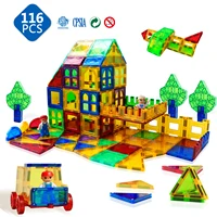 116 Pieces Magnetic Bricks Building Blocks Set Constructor Games Magnet Designer Magnetic Tiles Educational Toys for Children