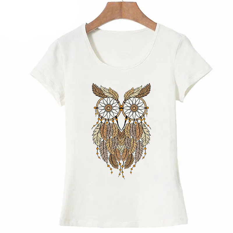 

Vintage Owl Design T-Shirt Summer Fashion Women t-shirt Coffee Obsession Owl Print T Shirt Casual Tops Cute Female Tees