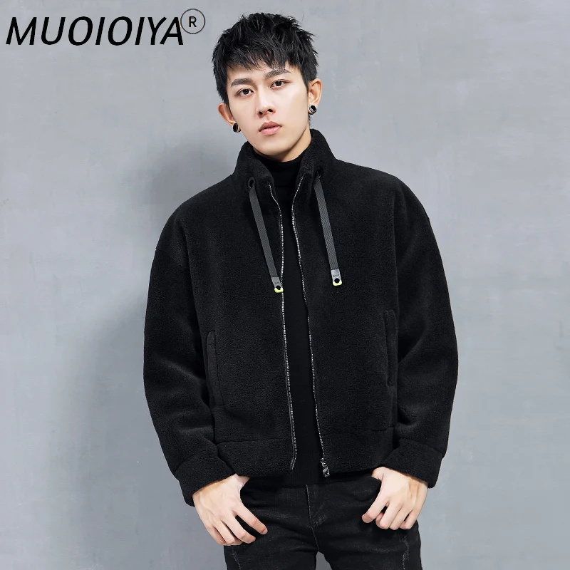 

MUOIOYIA Winter Jacket Men Clothing 100% Wool Fur Coat Korean Style Jackets for Mens 5XL Clothes Chaqueta De Los Hombres LXR831