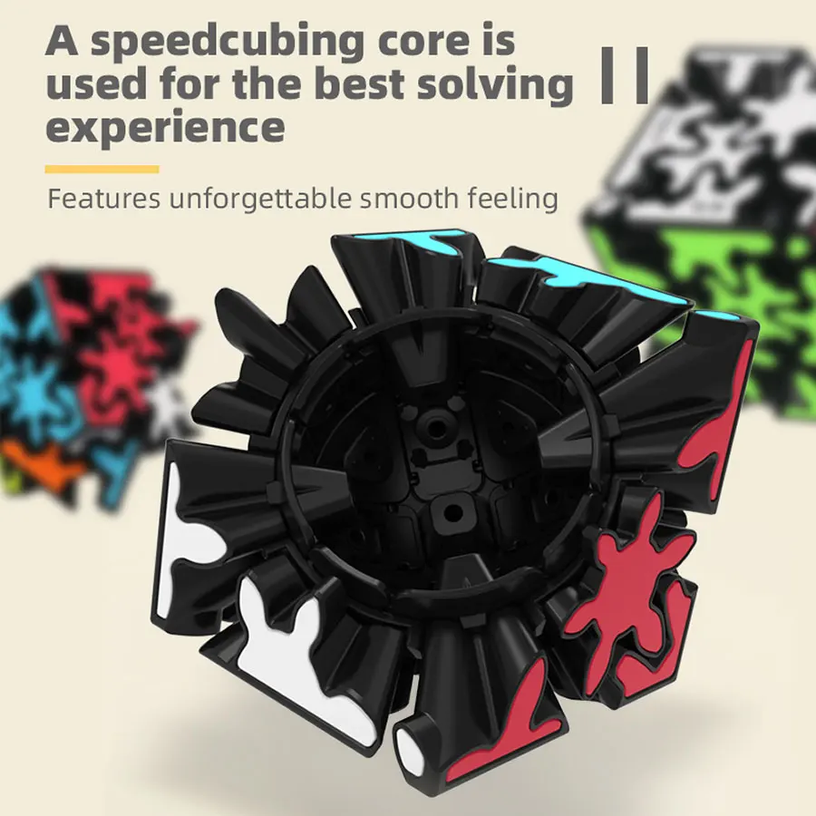 QiYi-cubo SpeedCube MoFeangGe Crazy Gear, cubo Skew Gear, Super hiedra, esquina MasterMorphix 2x2, rompecabezas educativos m&aacute;gicos sin adhesivo-5